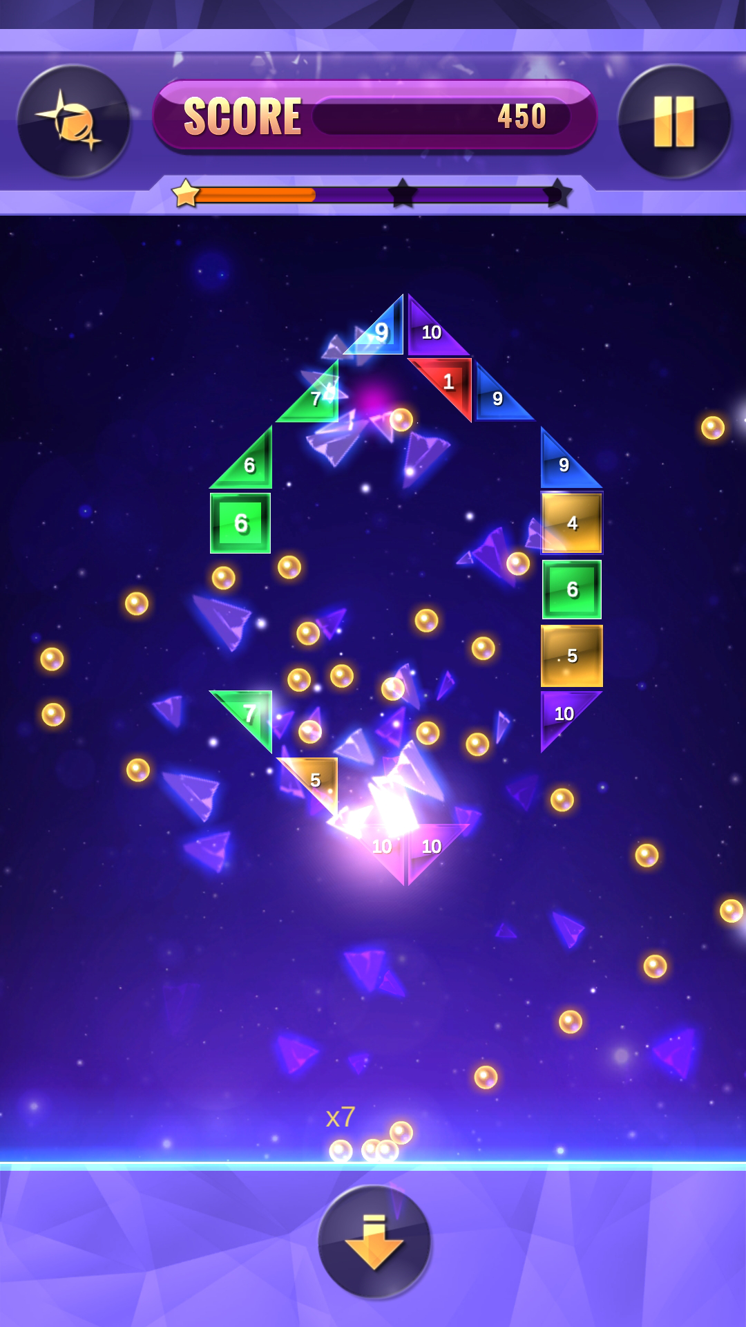 Bricks Balls Puzzle Game Screenshot