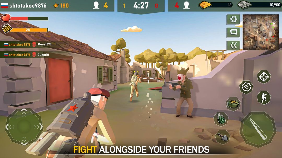 Screenshot of War Ops: WW2 Online Army Games