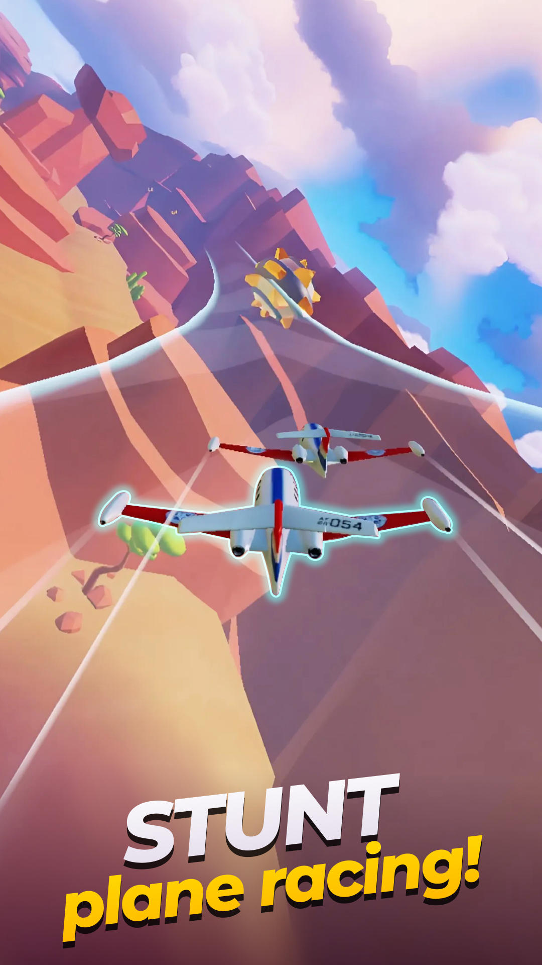 Sky Racing 3D: Plane race game Game Screenshot