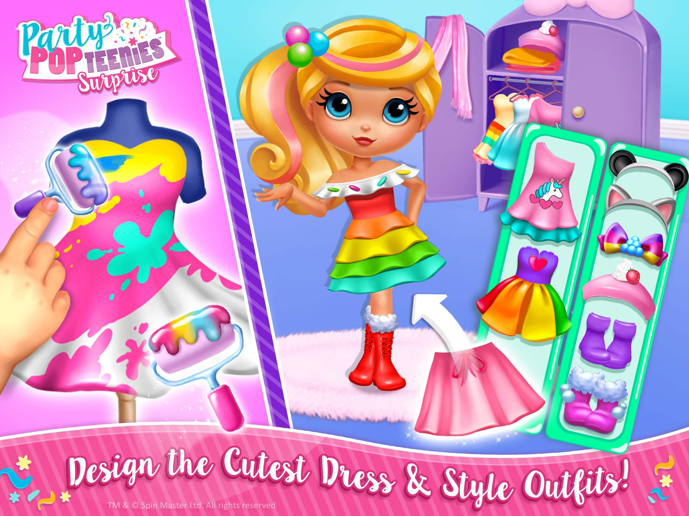 Party Popteenies Surprise - Rainbow Pop Fiesta 게임 스크린샷