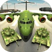 US Army Transport Game - Army Cargo Plane at Tanks