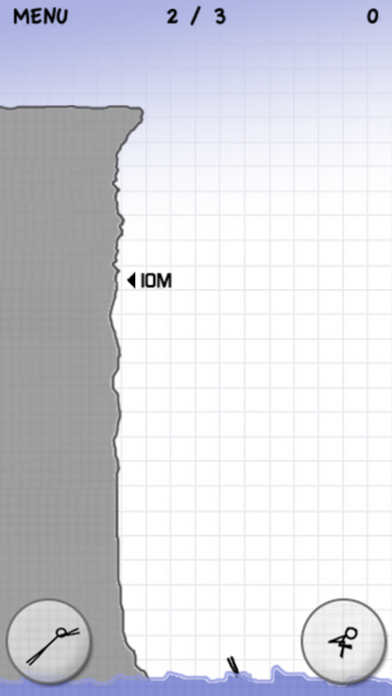 Captura de Tela do Jogo Stickman Cliff Diving