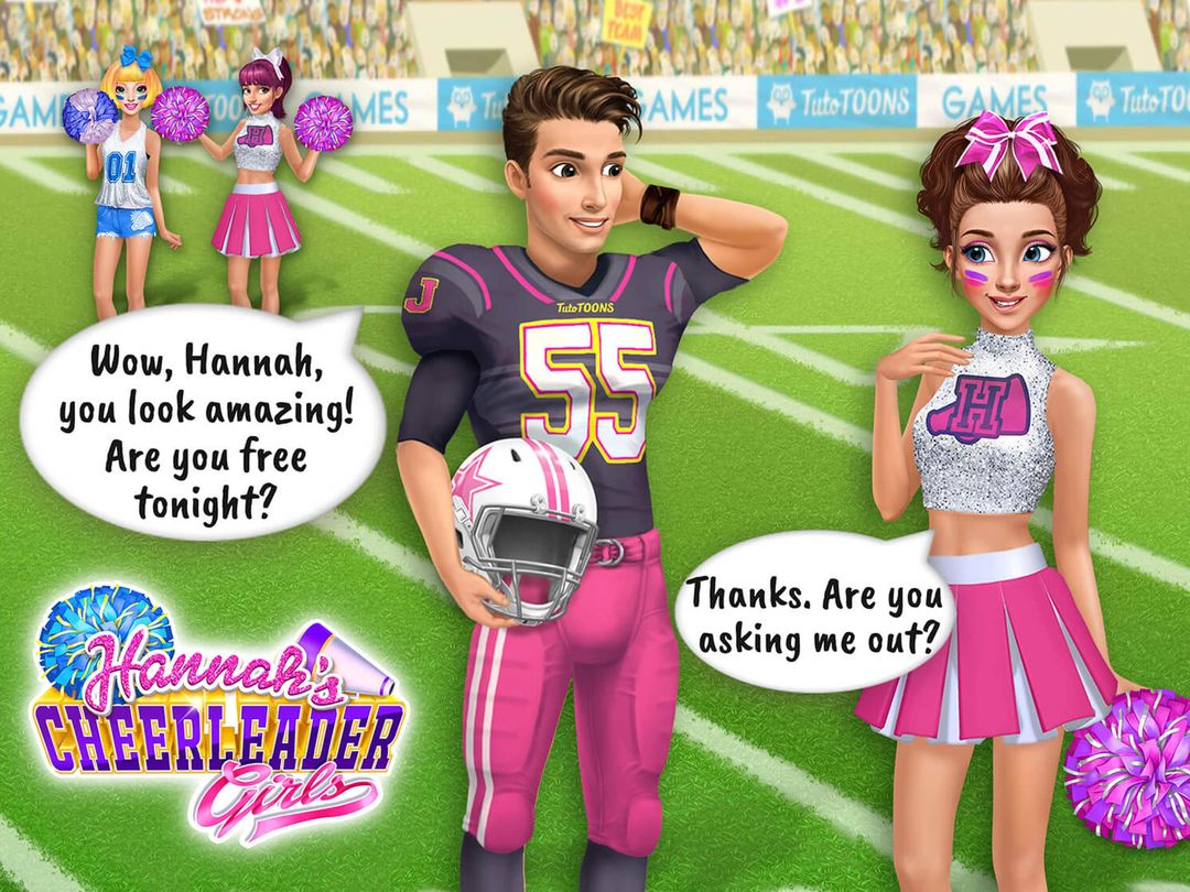 Hannah's Cheerleader Girls 게임 스크린 샷