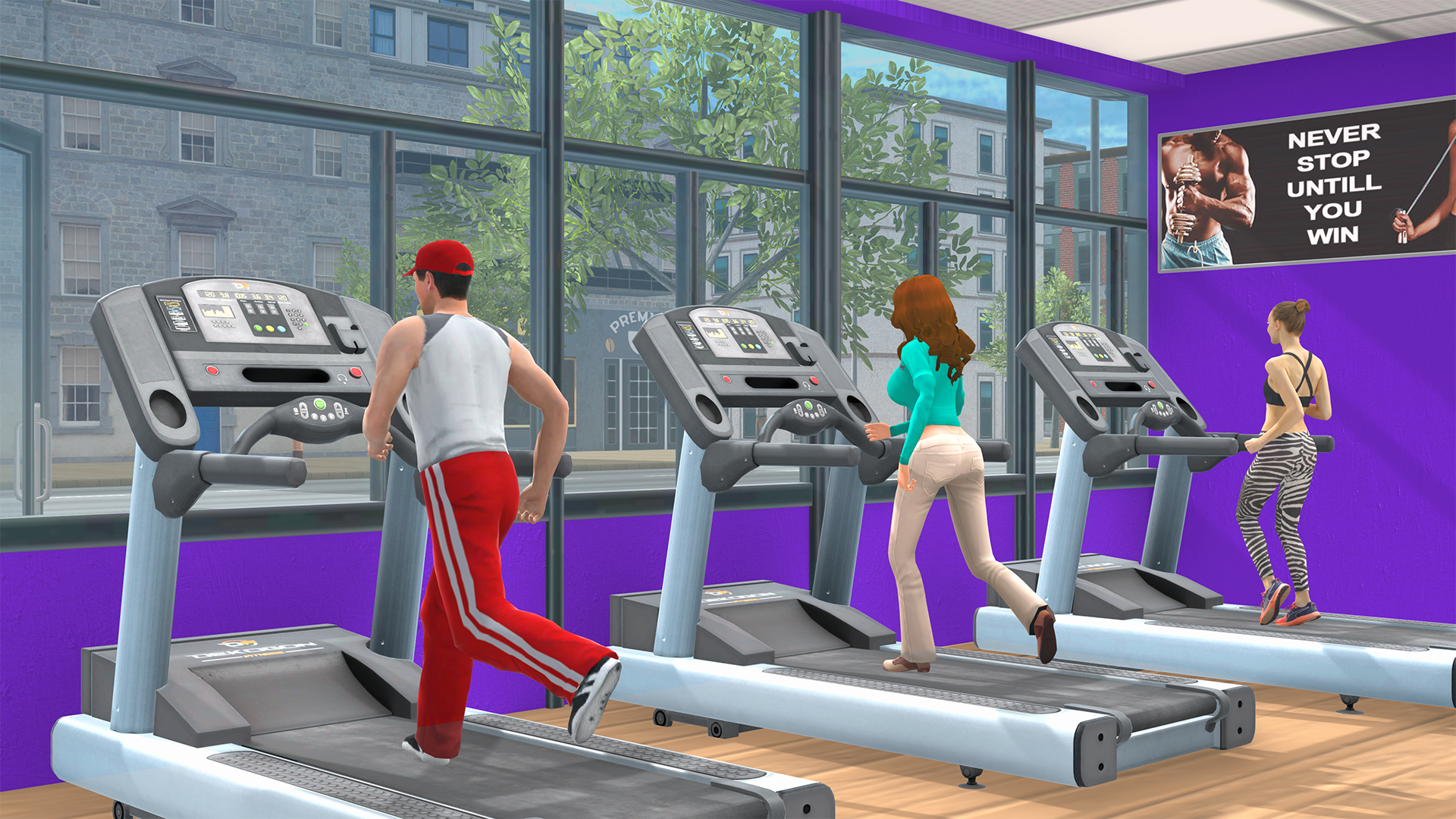 Cuplikan Layar Game Gym Simulator Workout Game