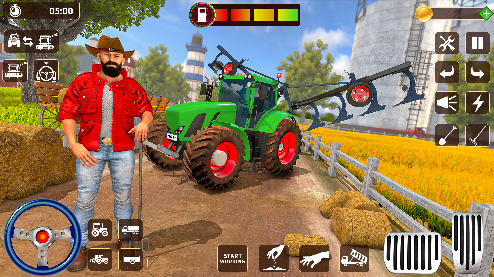 Open World Farming Simulator Game Screenshot