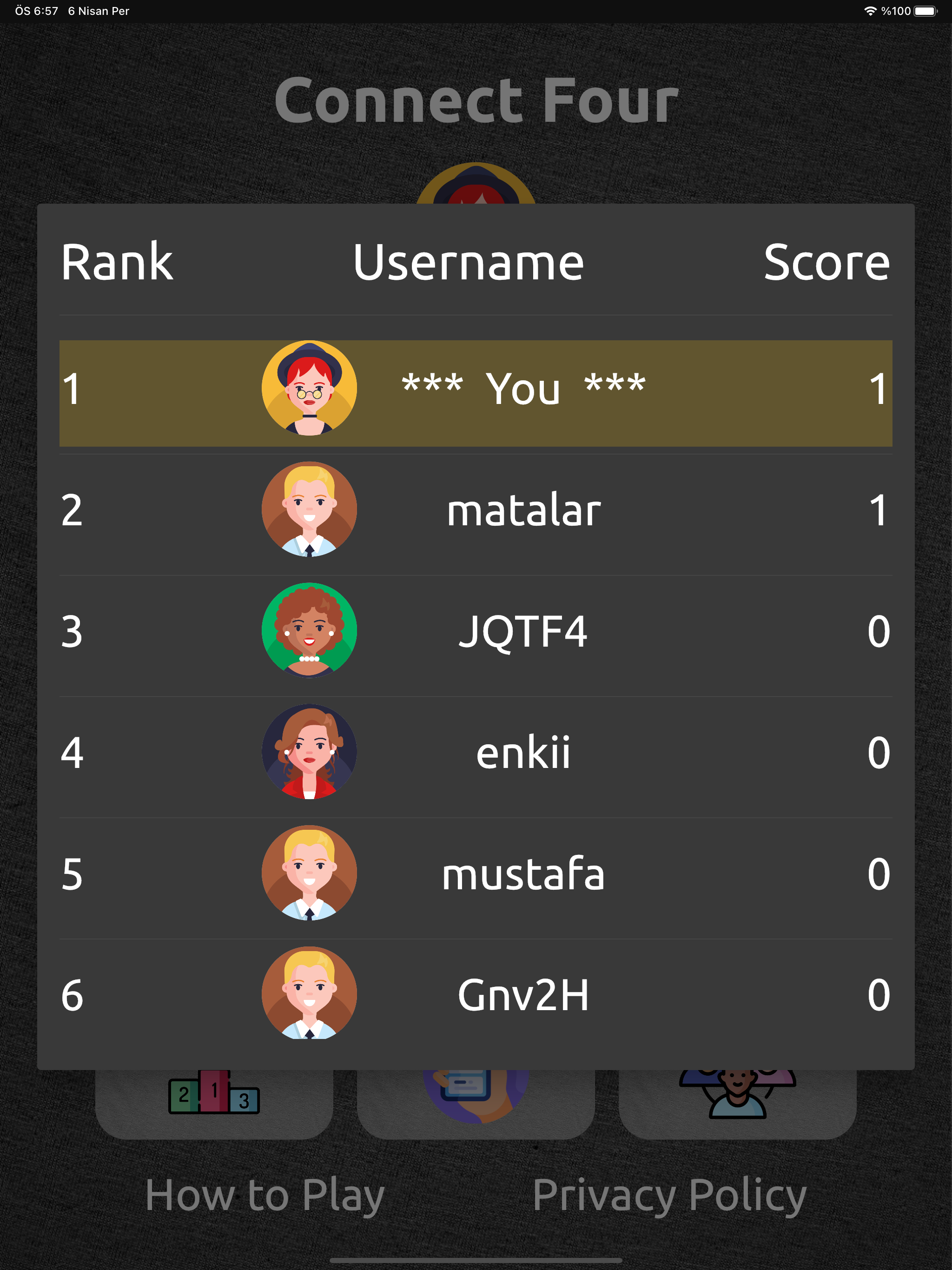 For in a row connect four android ios taptap