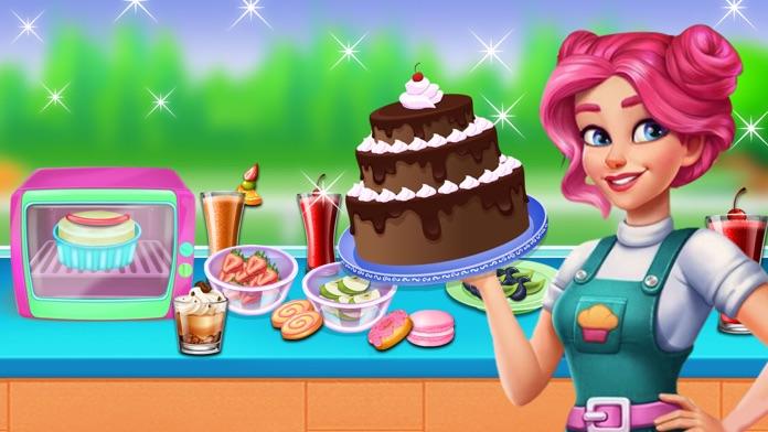 Captura de Tela do Jogo Bake Black Forest Cake Games