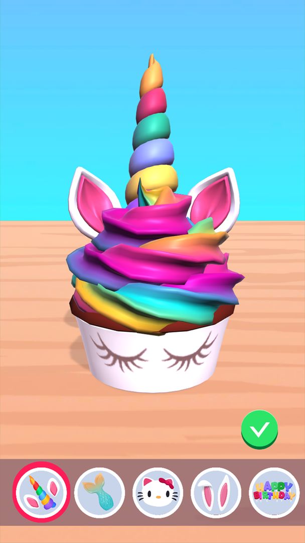 Cupcake Unicorn ภาพหน้าจอเกม