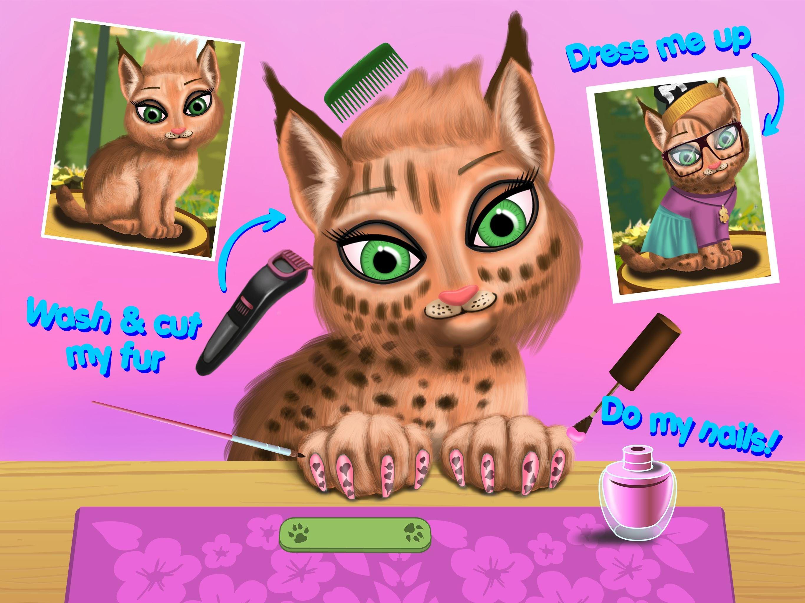 Wild Animal Beauty Salon Game Screenshot