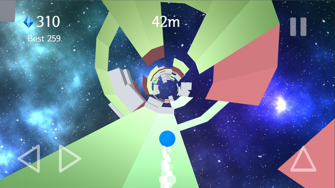 Screenshot of Rolls : Space Run 3D