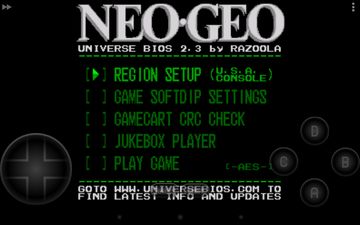 Captura de Tela do Jogo NEO.emu (Arcade Emulator)