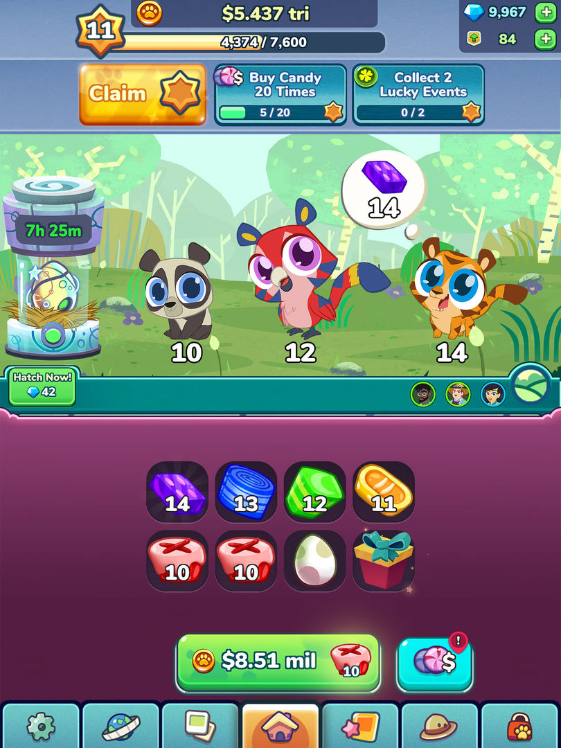 Merge Zoo screenshot game