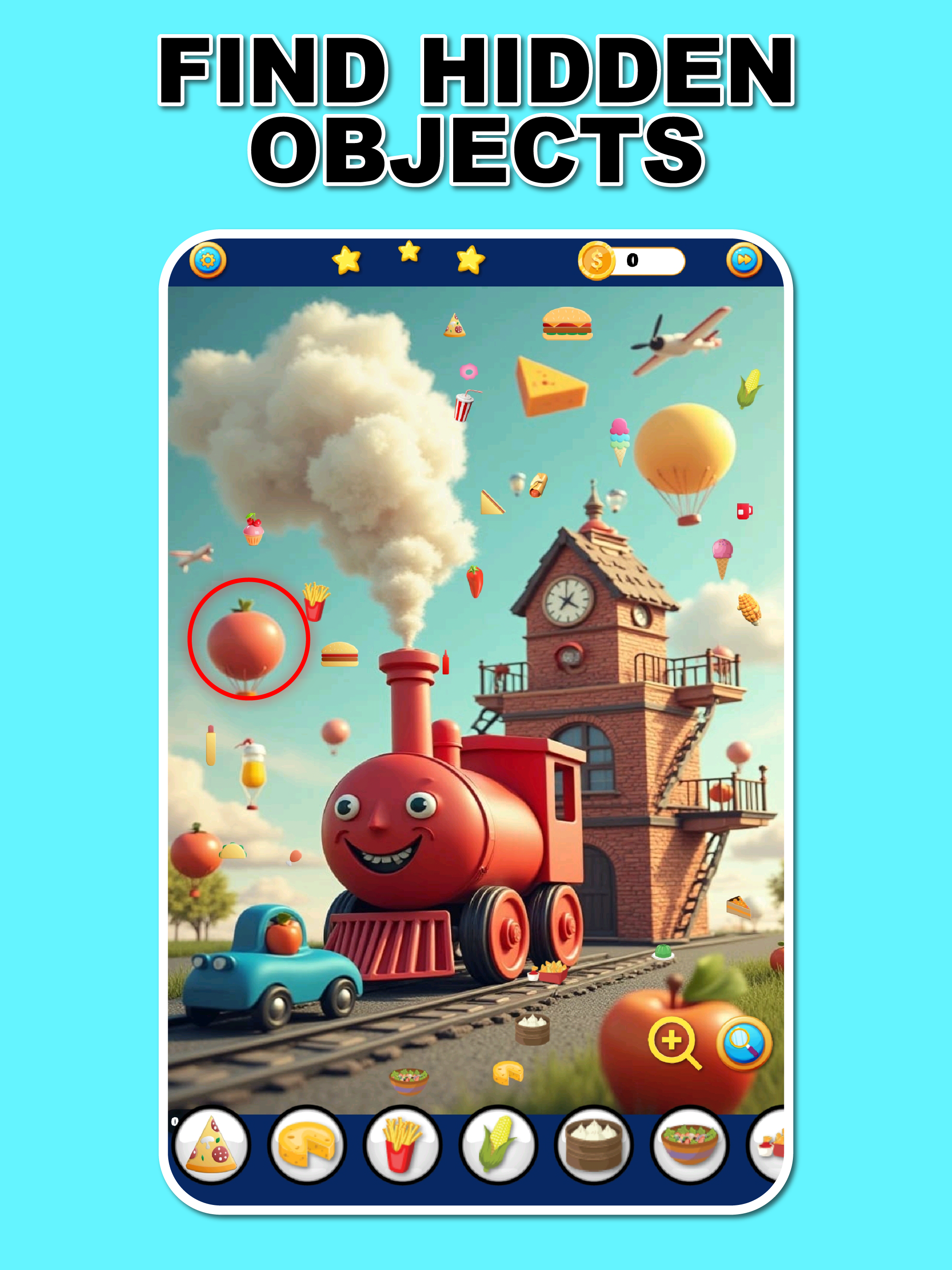 Spot 25 Hidden Objects Game Game Screenshot