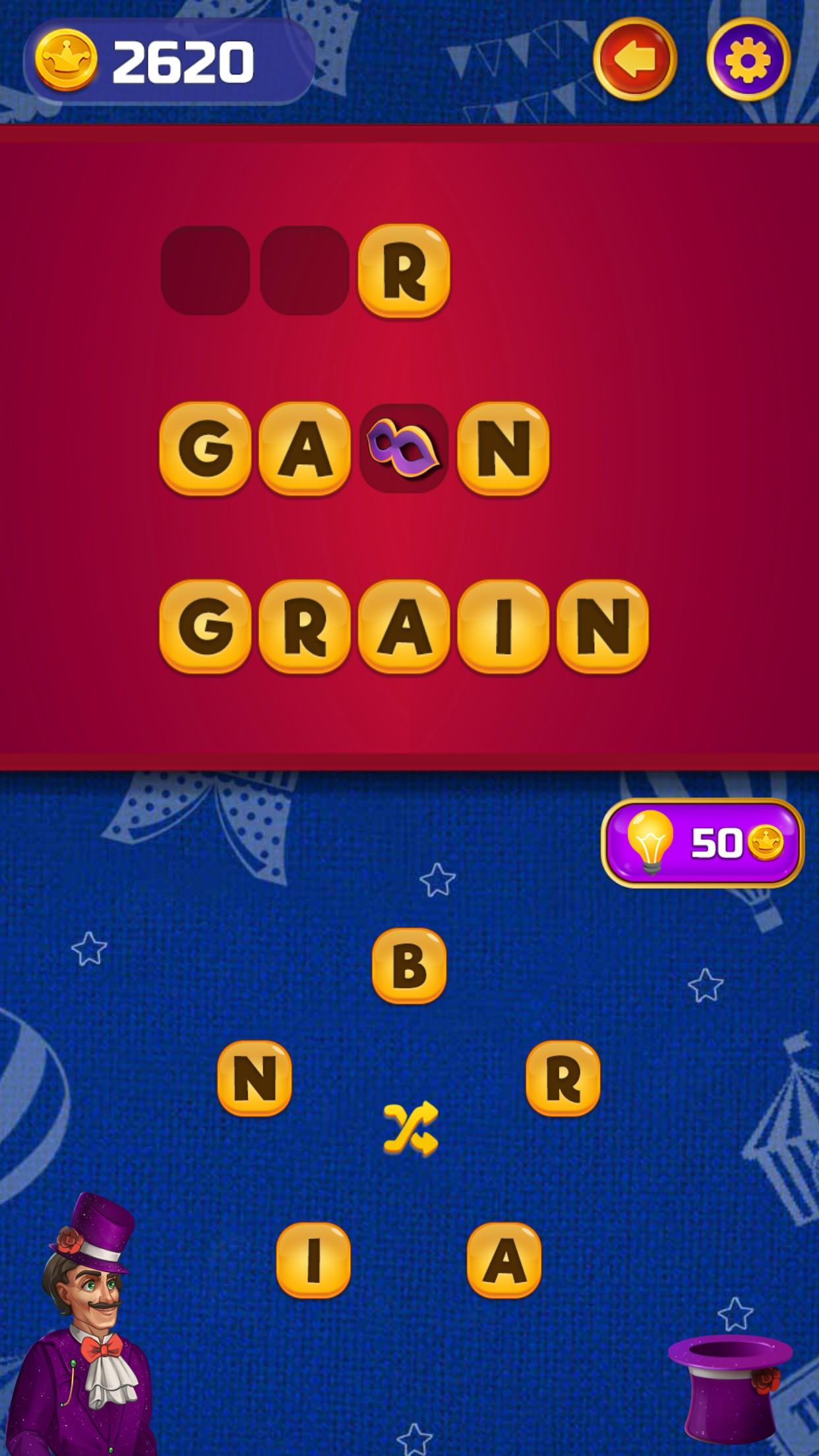 Circus Words: Magic Puzzle Game Screenshot