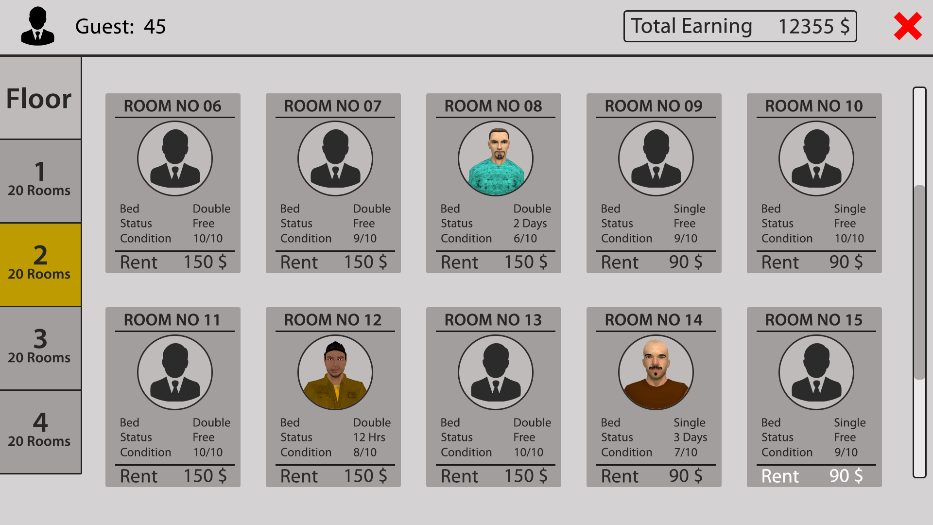 Motel Tycoon : Bussiness Sim Game Screenshot