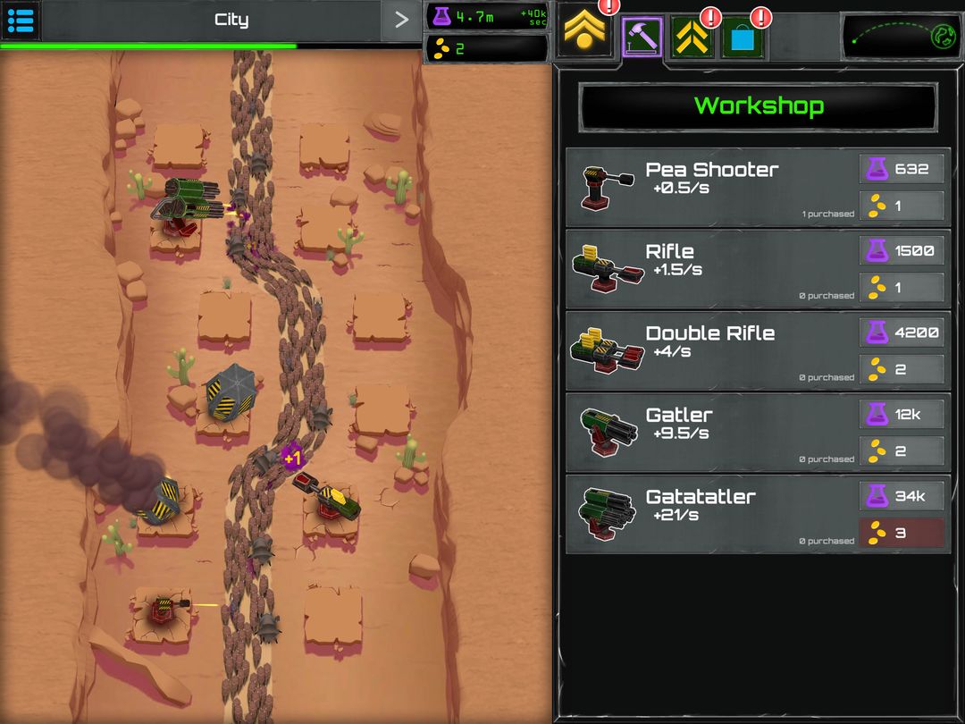 Turret Fusion Idle Clicker screenshot game