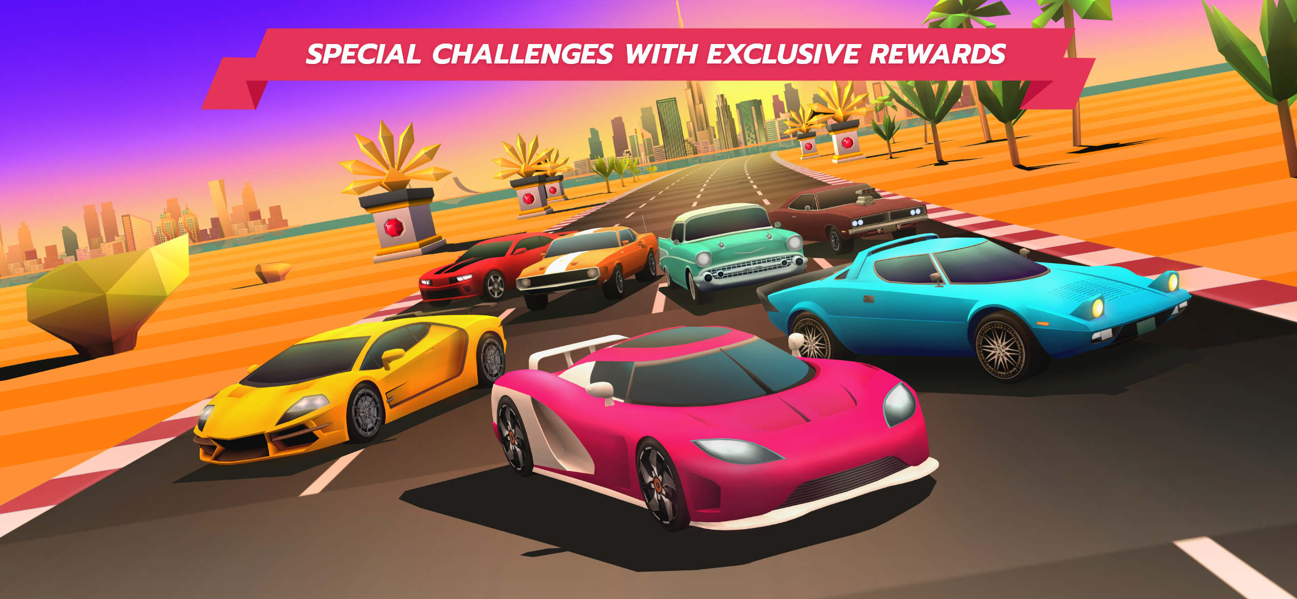 Horizon Chase – Arcade Racing Game Screenshot