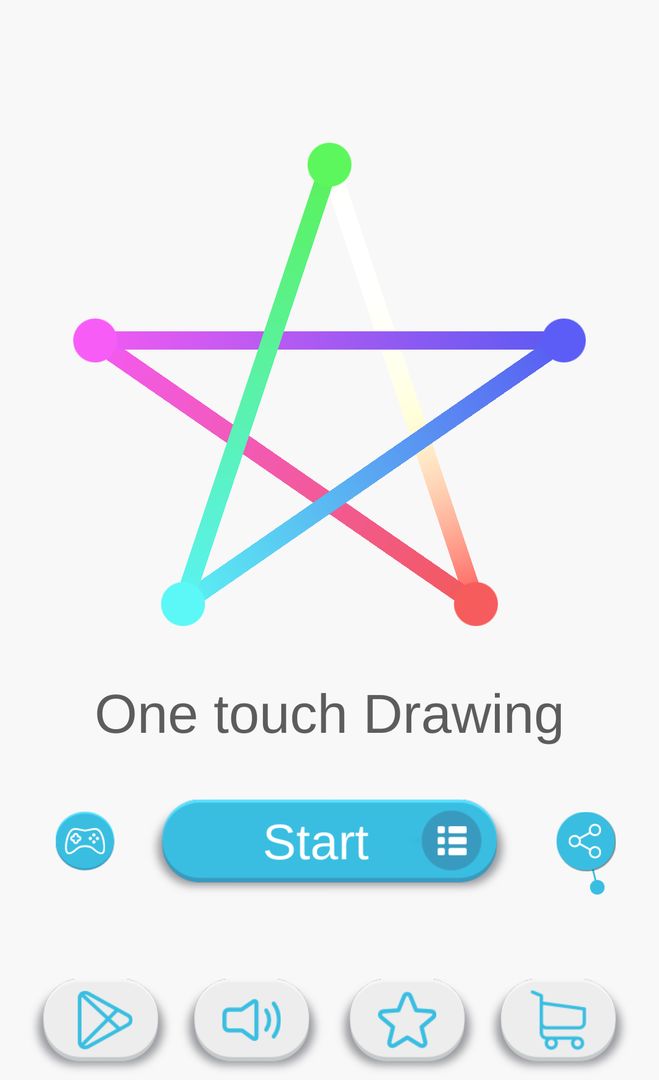 One touch Drawing - 1LINE 게임 스크린 샷