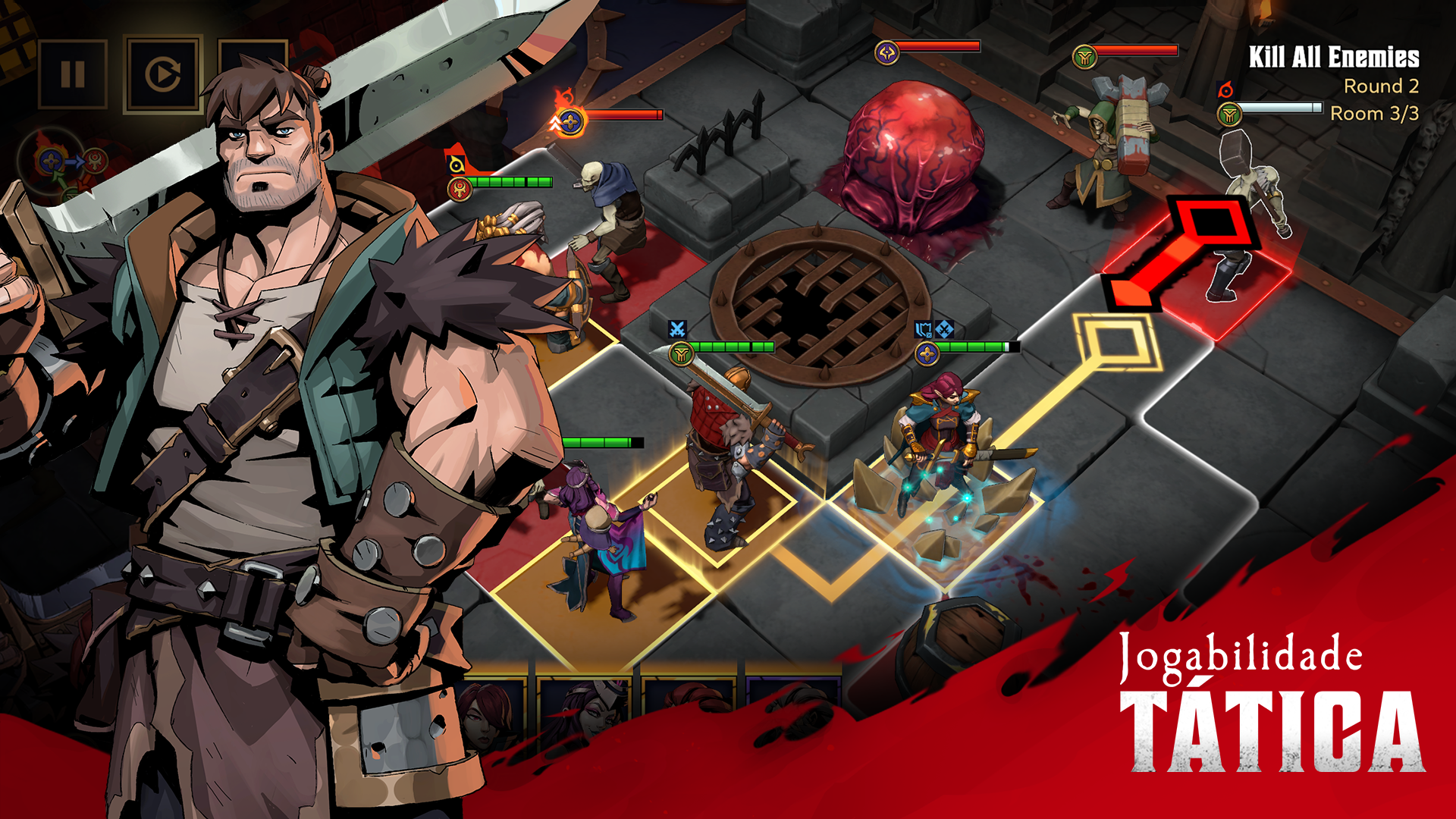 Captura de Tela do Jogo Grimguard Tactics: Fantasy RPG