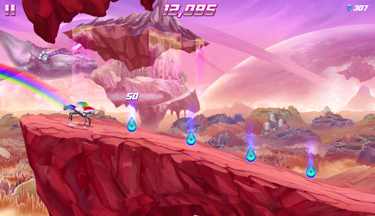 Robot Unicorn Attack 2 게임 스크린샷