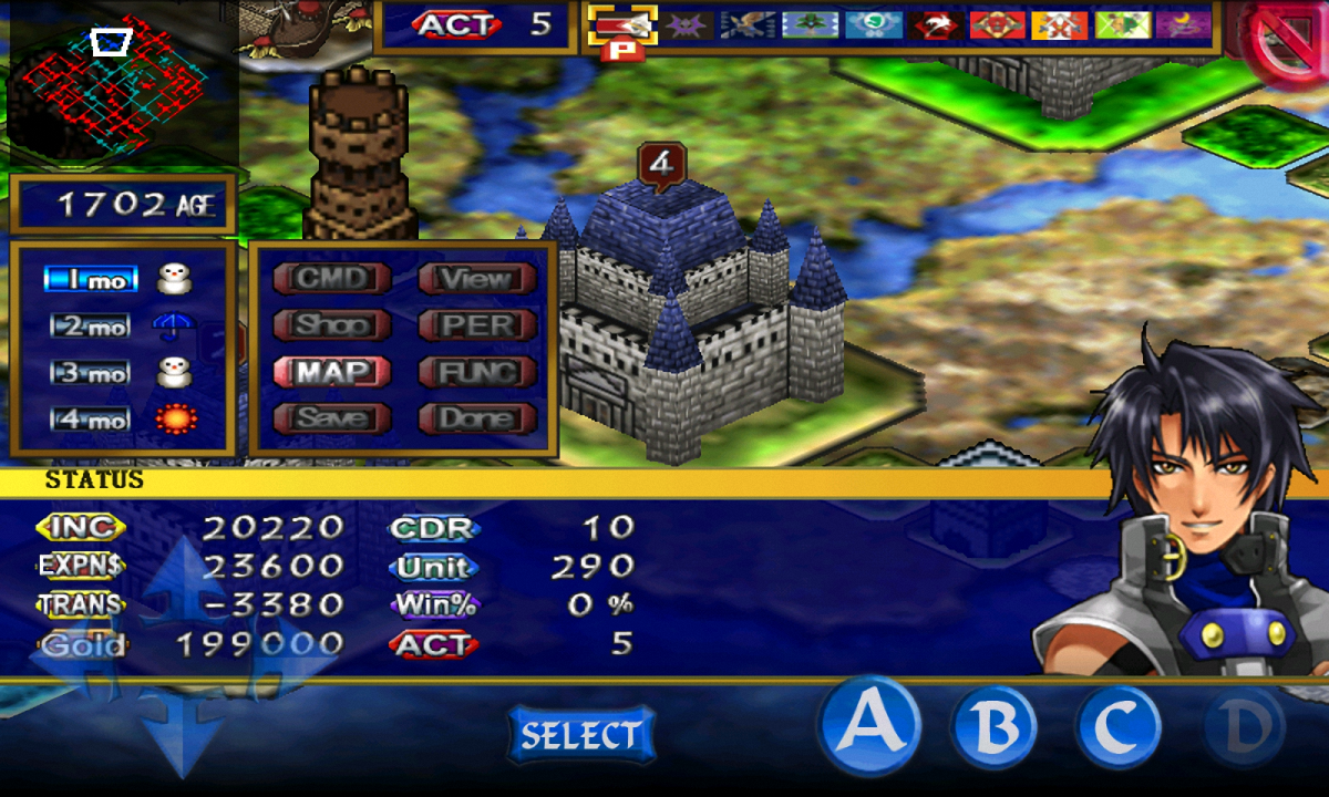 SRPG Generation of Chaos ภาพหน้าจอเกม