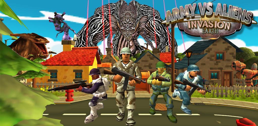 Banner of Tentara vs Alien: Invasi Bumi 1.0