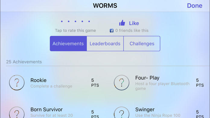 WORMS 遊戲截圖