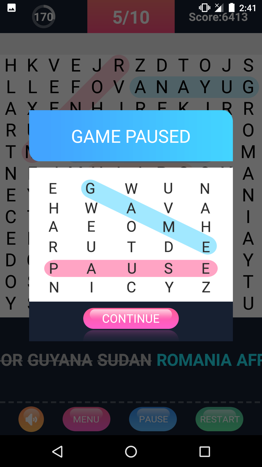 Ảnh chụp màn hình Word Search Puzzle