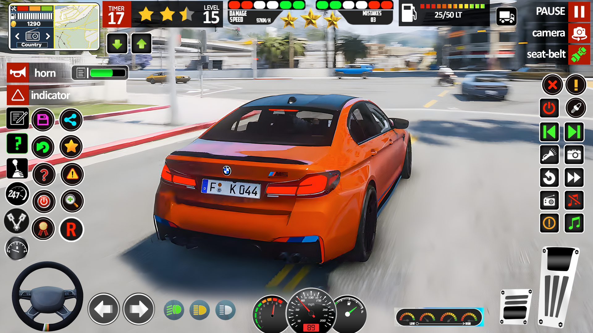 City Car Game Driving School Game Screenshot