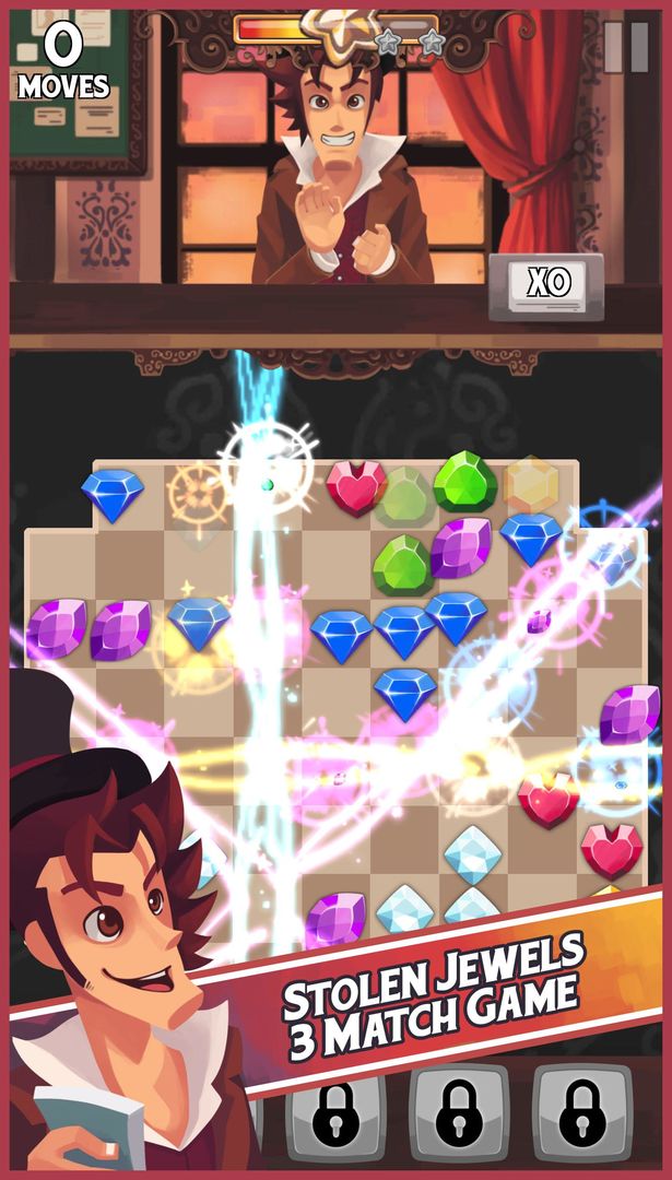 Stolen Jewels: Match 3 Puzzle screenshot game