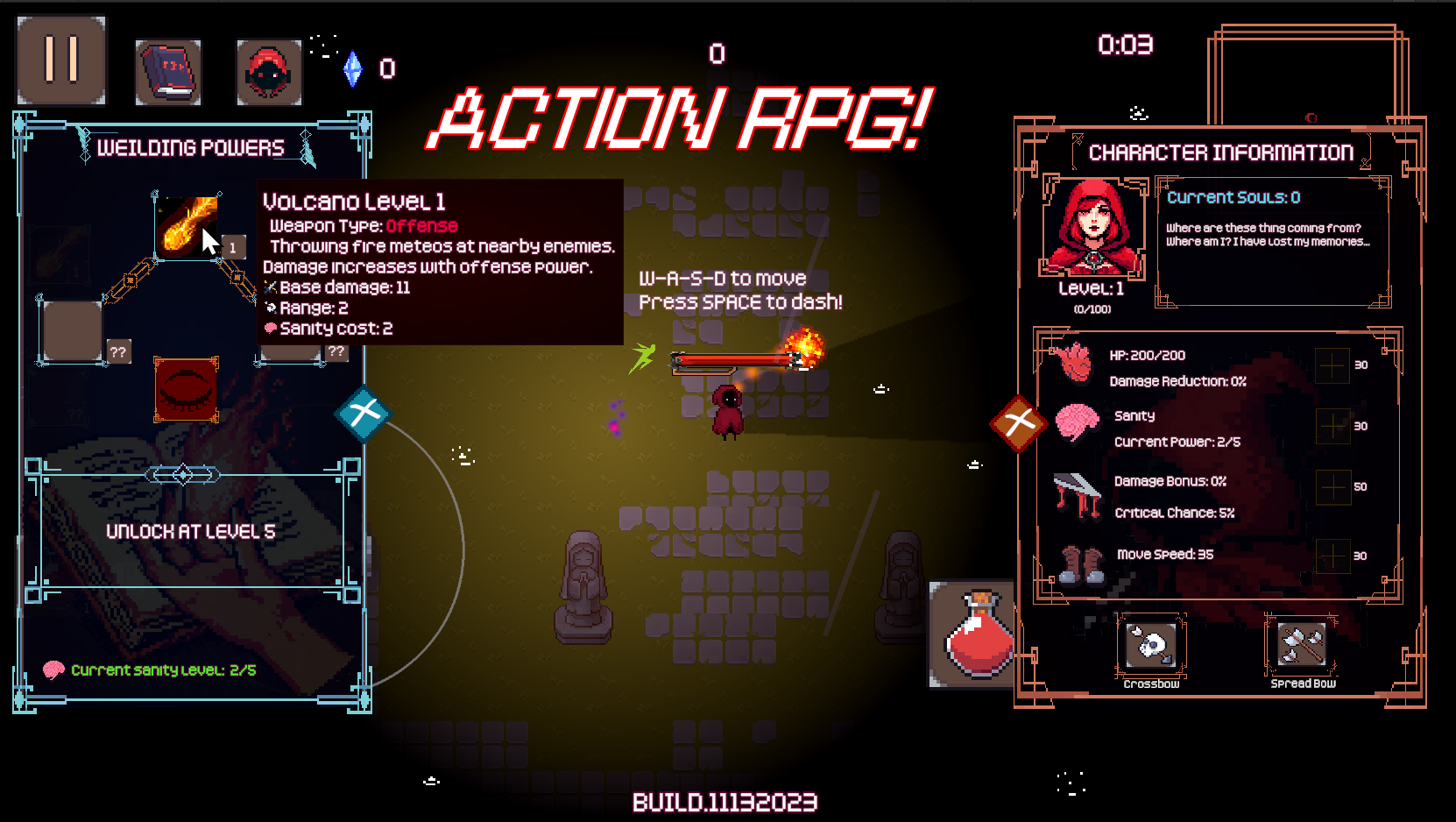 Buried Survivor Roguelike Game Screenshot