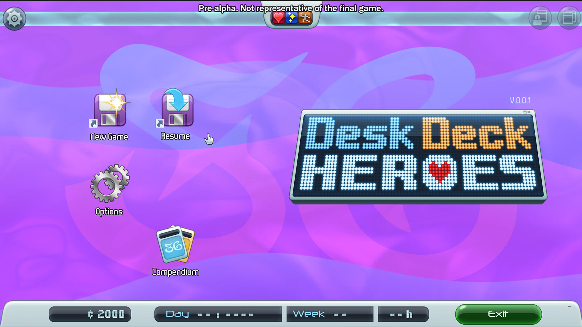 Desk Deck Heroes Game Screenshot