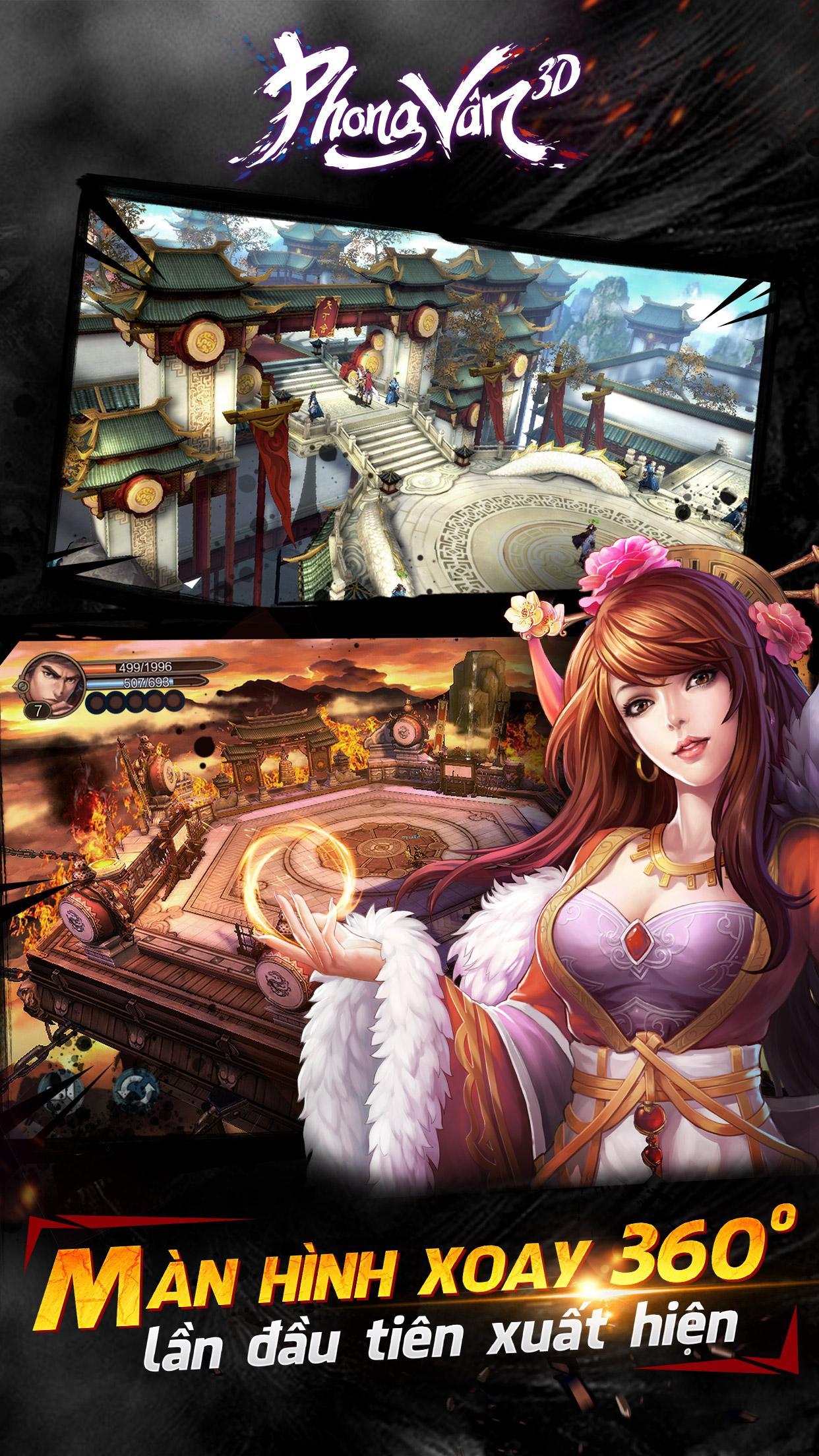 Phong Vân 3D -Hùng Bá Thiên Hạ ゲームのスクリーンショット