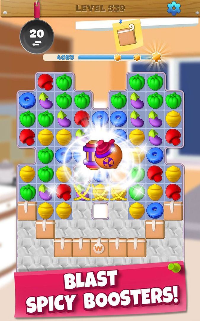 Wonder Chef: Match-3 Puzzle Game ภาพหน้าจอเกม