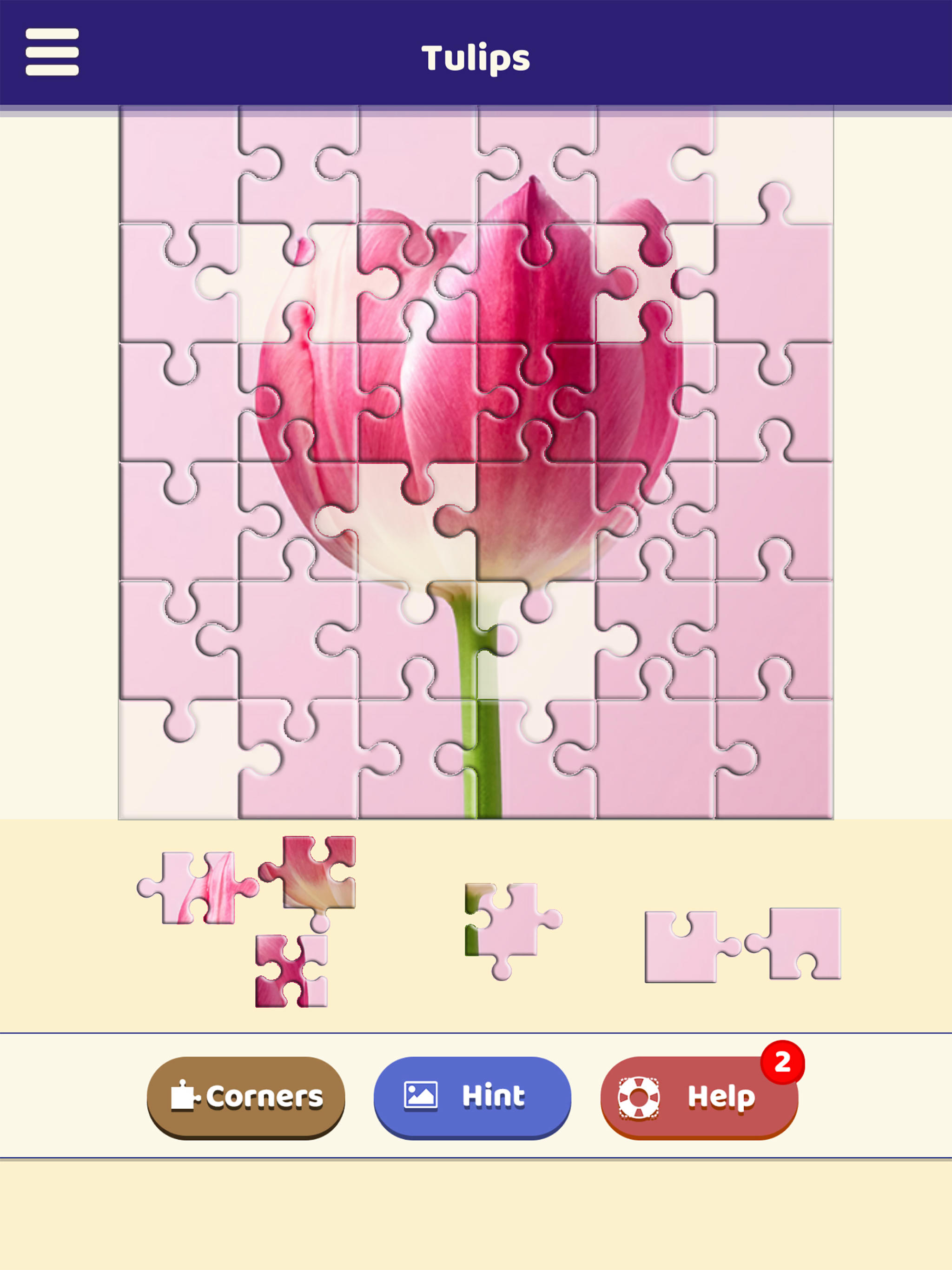 Tulip Love Puzzle Game Screenshot