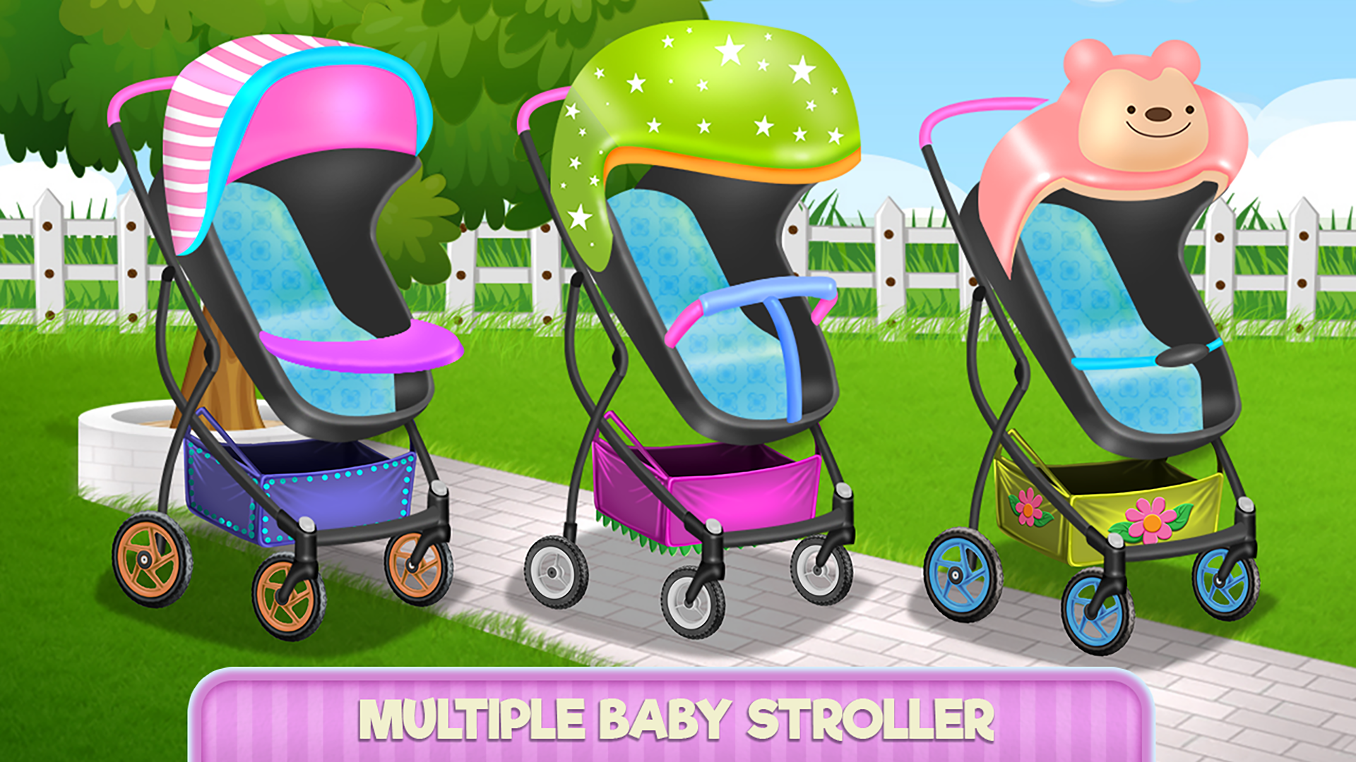 Create Your Baby Stroller Game Screenshot