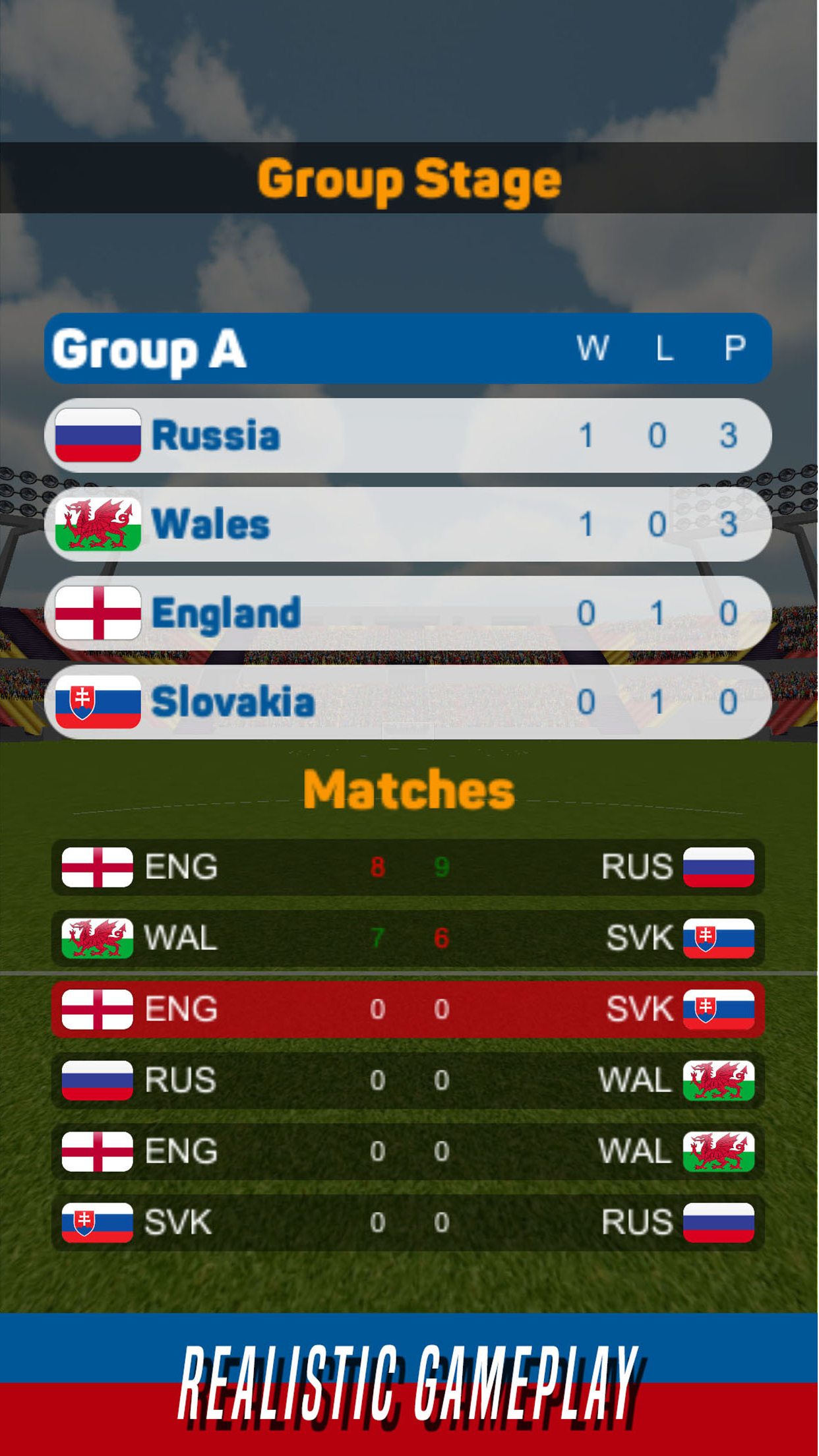 Penalty Soccer Olympic & Euro Game Screenshot