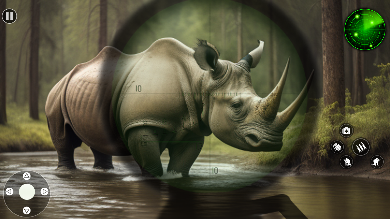 Wild Animal Shooting Games 3D Game Screenshot