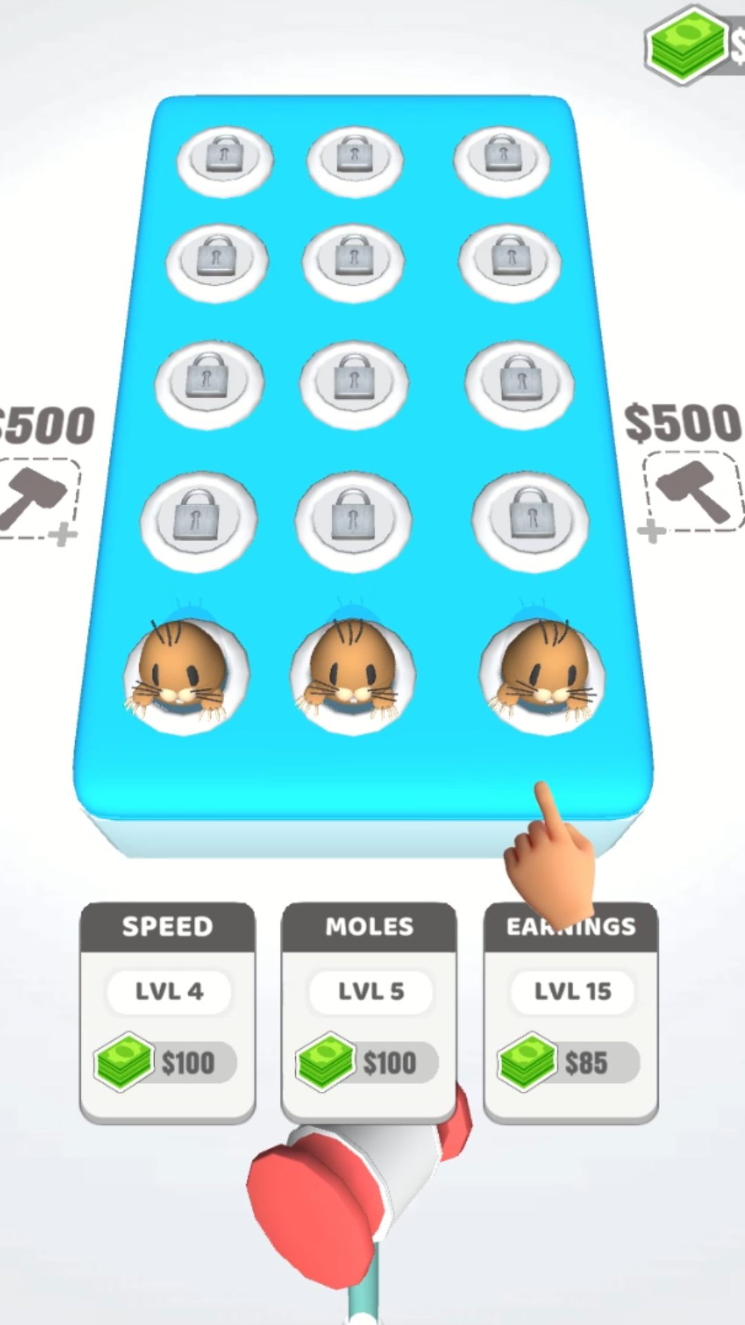 Whack a mole Game Screenshot