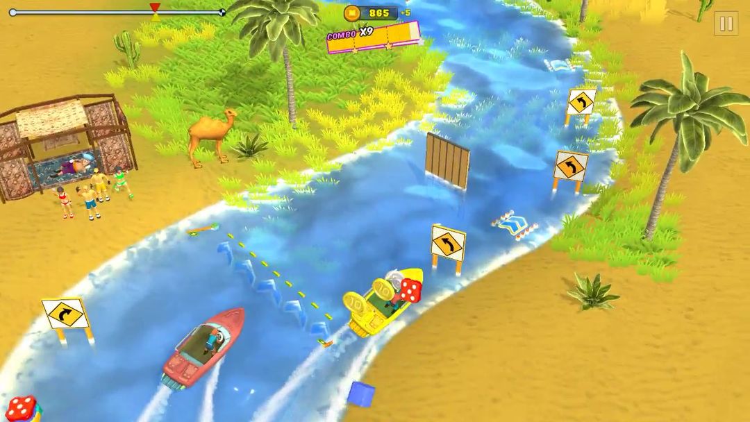 Screenshot of Arcade Boat Duel