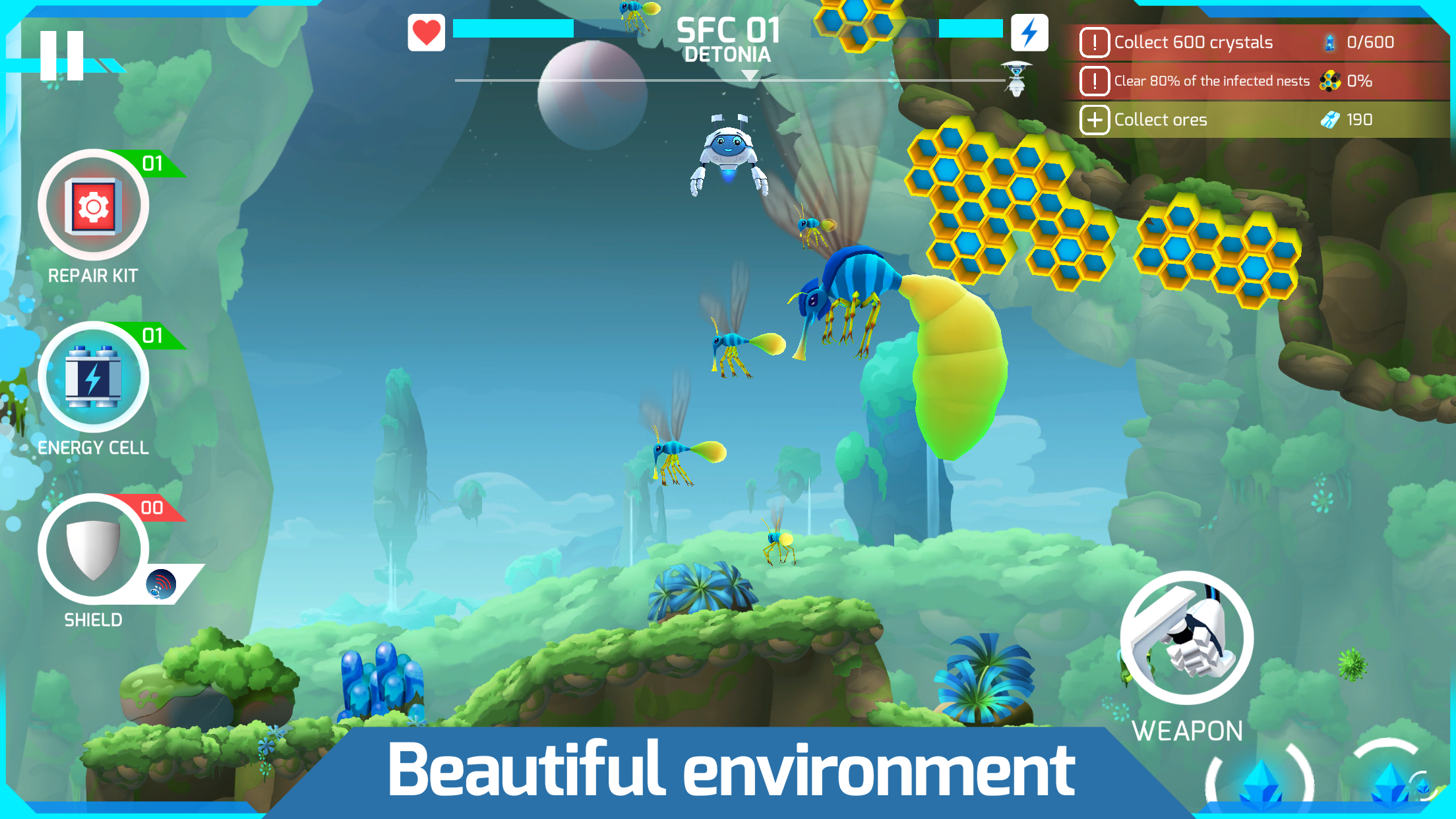 Mike the Planet Miner Game Screenshot
