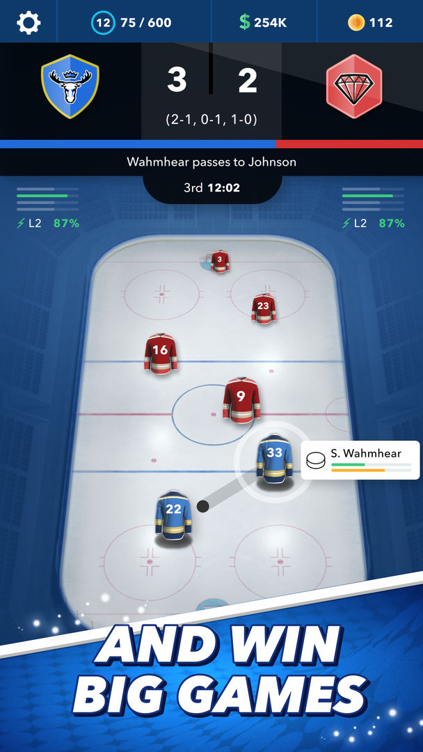 World Hockey Manager 게임 스크린 샷