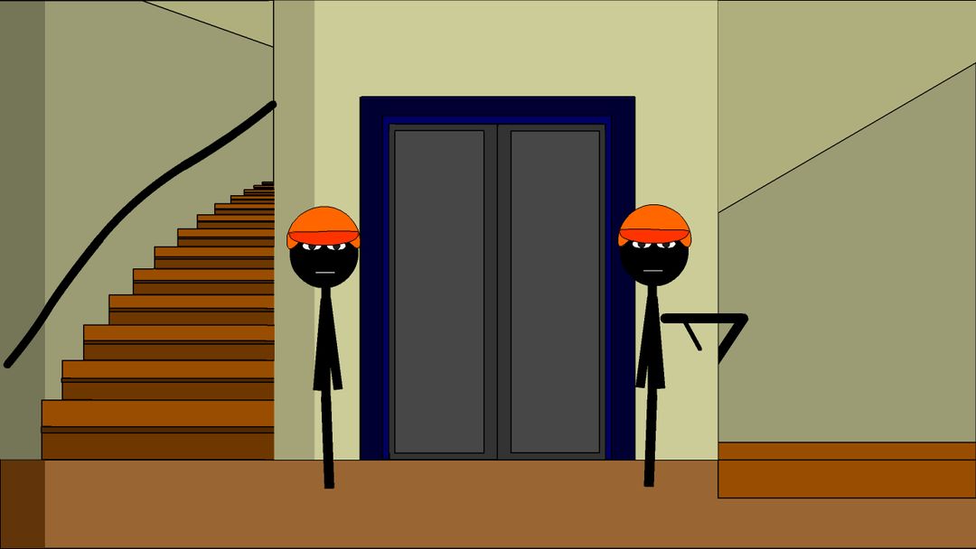 Screenshot of Stickman escape lift