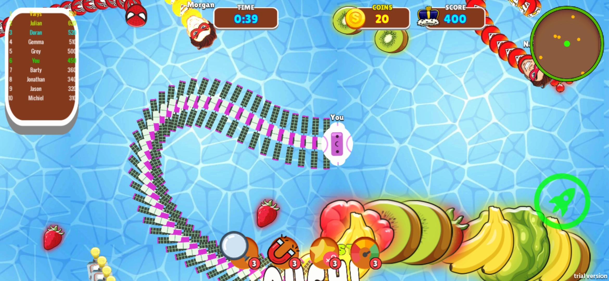 Snake Zone.io Worm Rush.io Game Screenshot