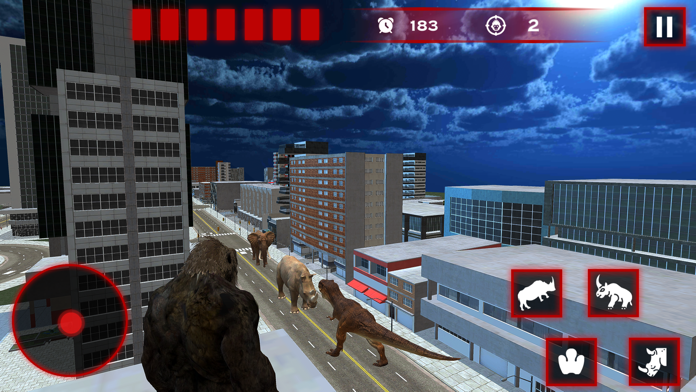 Wild Animals Gorilla Rampage Game Screenshot