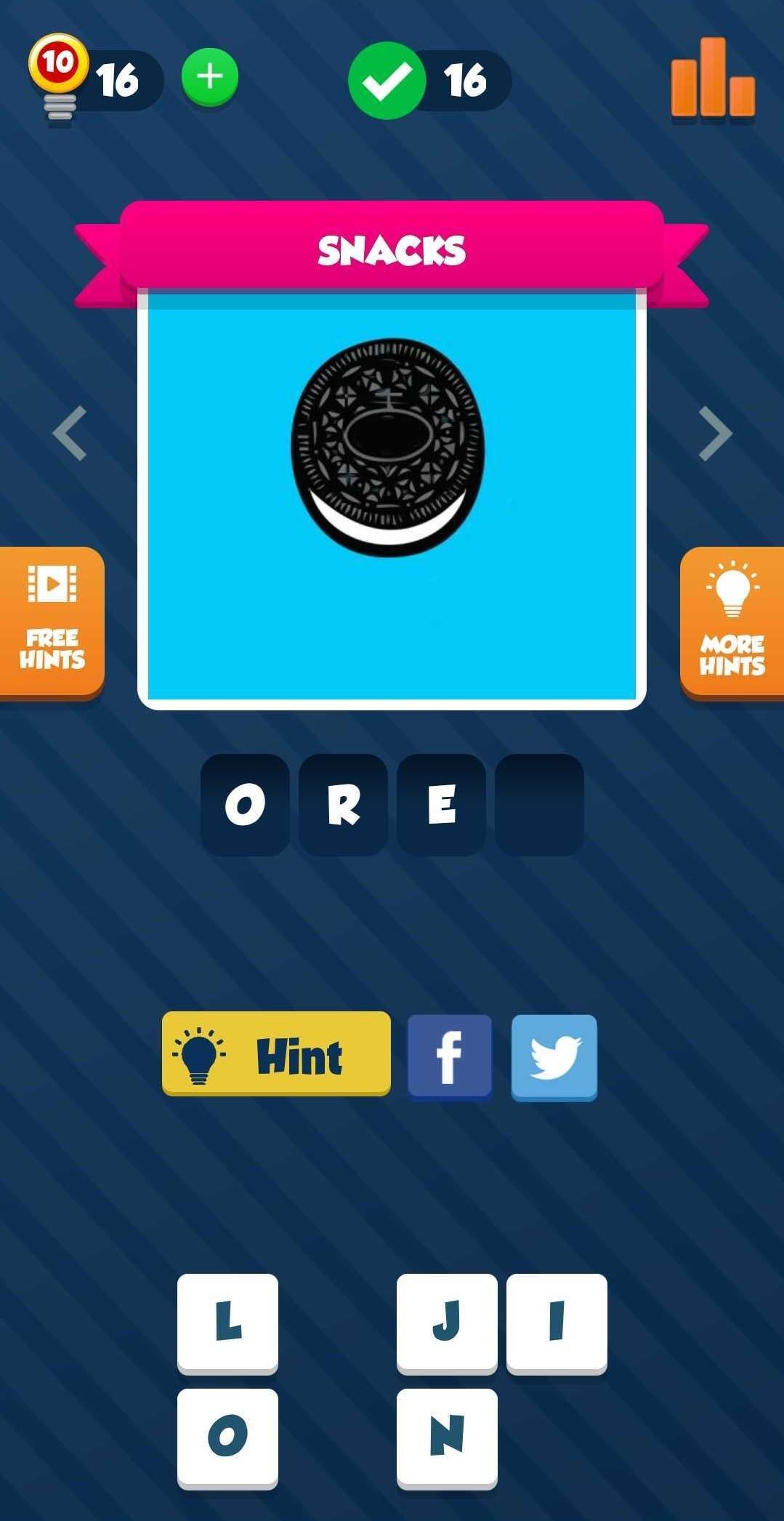 Food Quiz ゲームのスクリーンショット