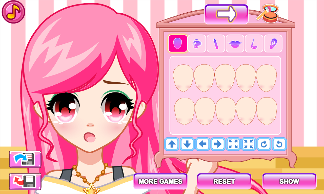 Dress Up Manga Wardrobe Game Screenshot