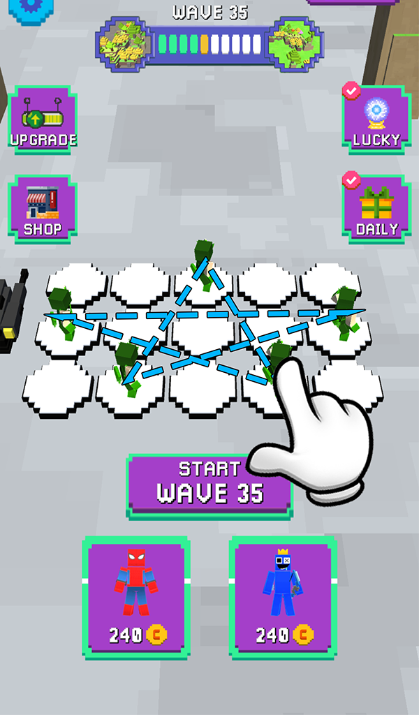 Superhero Craft: Merge Battle Game Screenshot