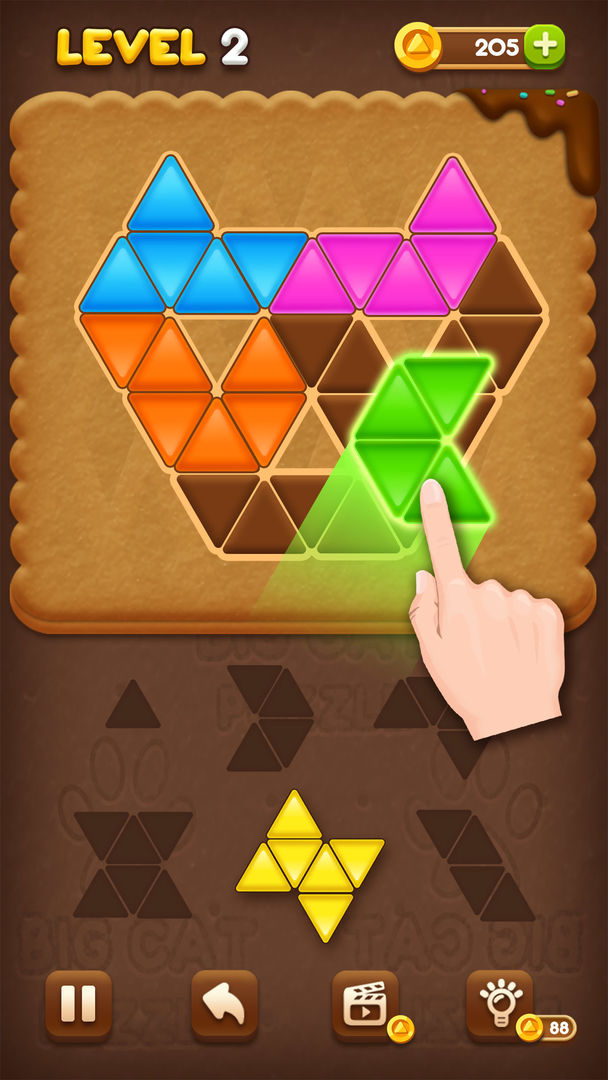 Block Puzzle: Cookie（测试版） 게임 스크린 샷