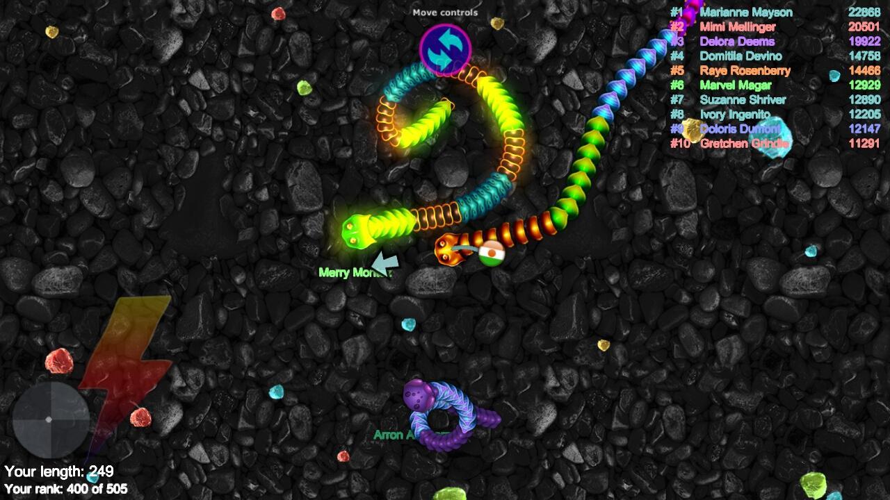 Snake Crawl Worms 게임 스크린샷